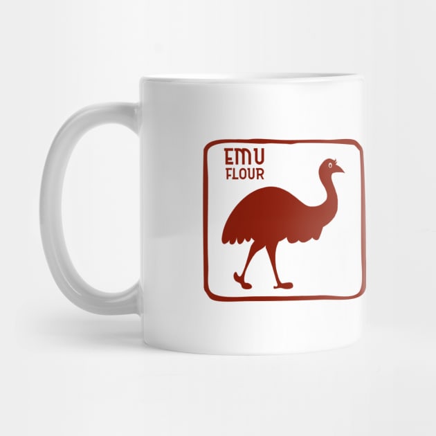 Emu Dingo Flour Australia Souvenir by Closeddoor